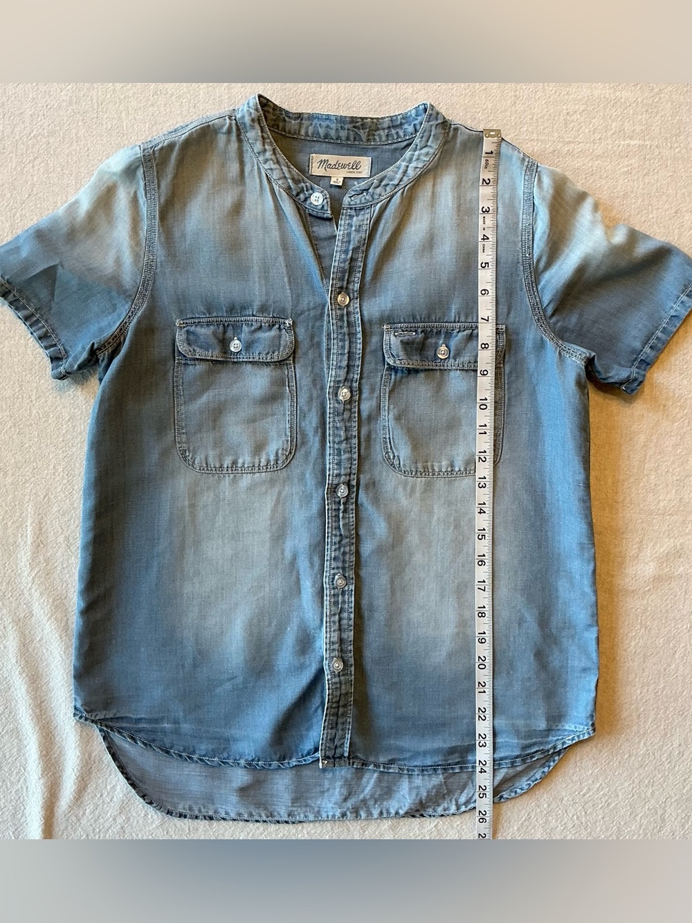 Madewell Lightweight Denim Top | Size Small - Picture 4 of 6